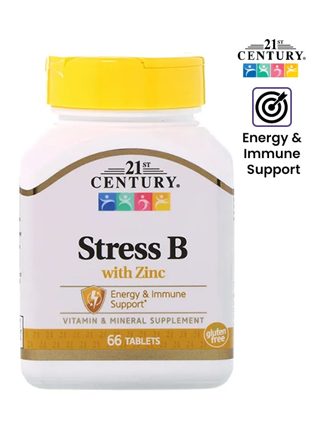 Stress B With Zinc - 66 Tablets